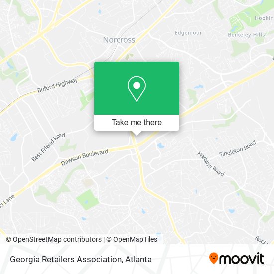 Georgia Retailers Association map