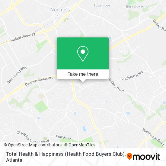 Total Health & Happiness (Health Food Buyers Club) map