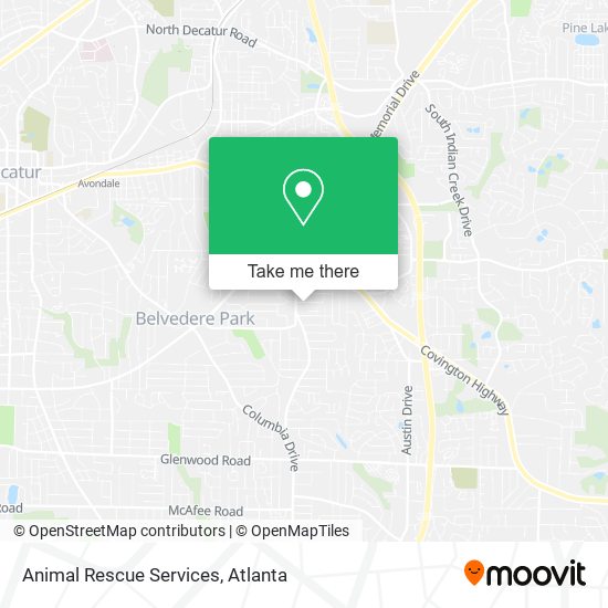 Animal Rescue Services map