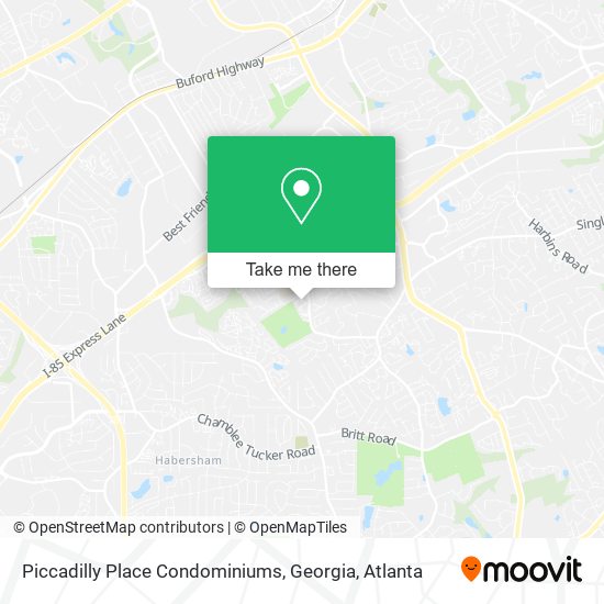 Piccadilly Place Condominiums, Georgia map