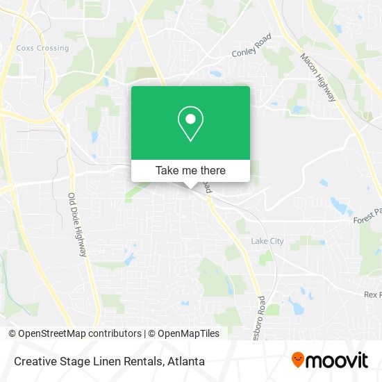 Creative Stage Linen Rentals map