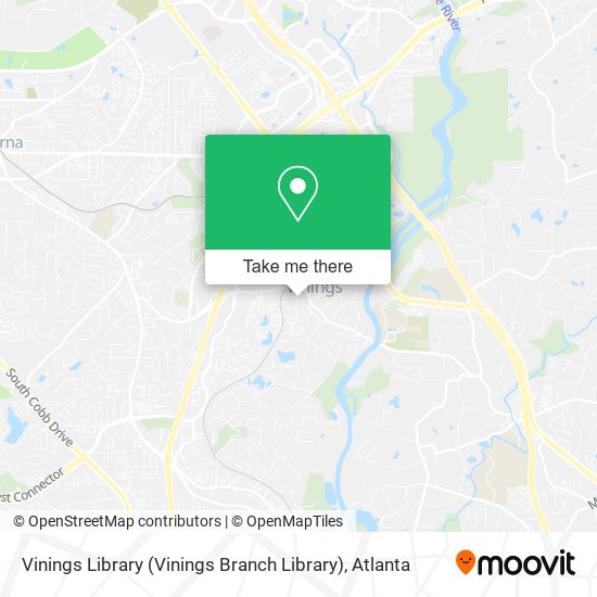 Vinings Library (Vinings Branch Library) map