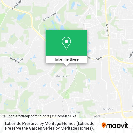 Mapa de Lakeside Preserve by Meritage Homes (Lakeside Preserve the Garden Series by Meritage Homes)