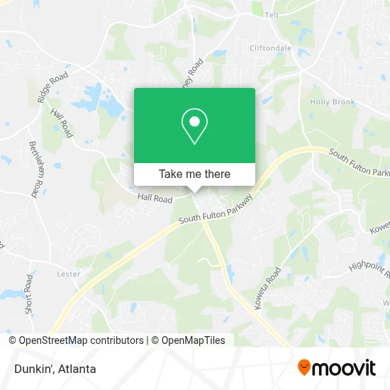 Dunkin' map
