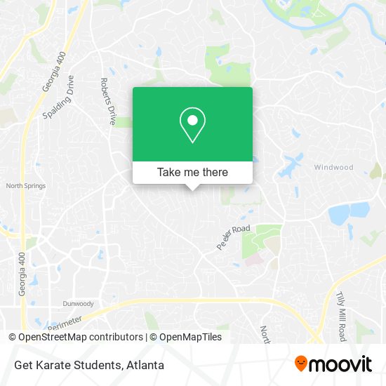Get Karate Students map