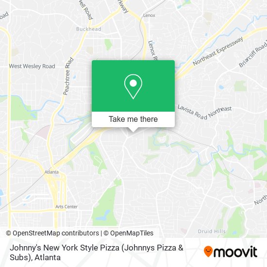 Mapa de Johnny's New York Style Pizza (Johnnys Pizza & Subs)