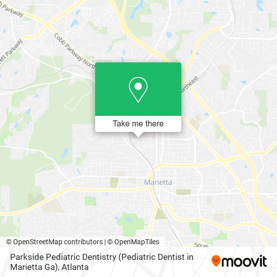 Parkside Pediatric Dentistry (Pediatric Dentist in Marietta Ga) map