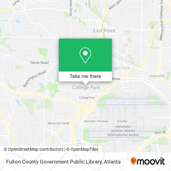 Mapa de Fulton County Government Public Library
