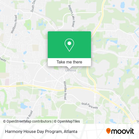 Harmony House Day Program map