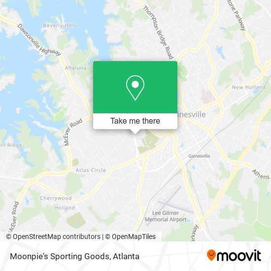 Mapa de Moonpie's Sporting Goods