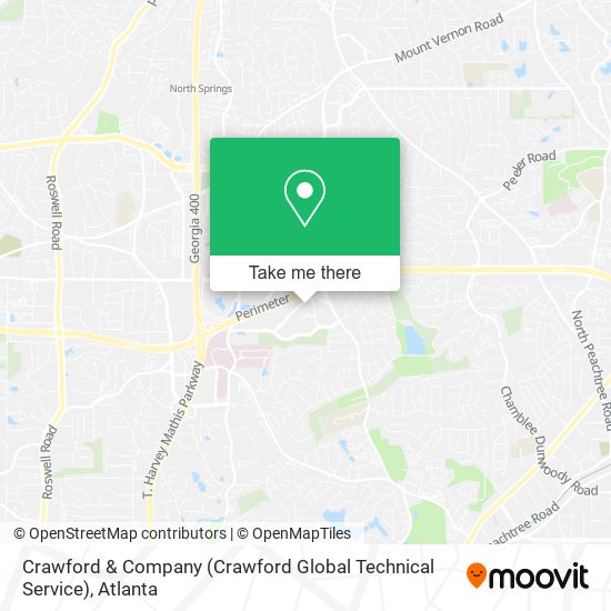 Mapa de Crawford & Company (Crawford Global Technical Service)