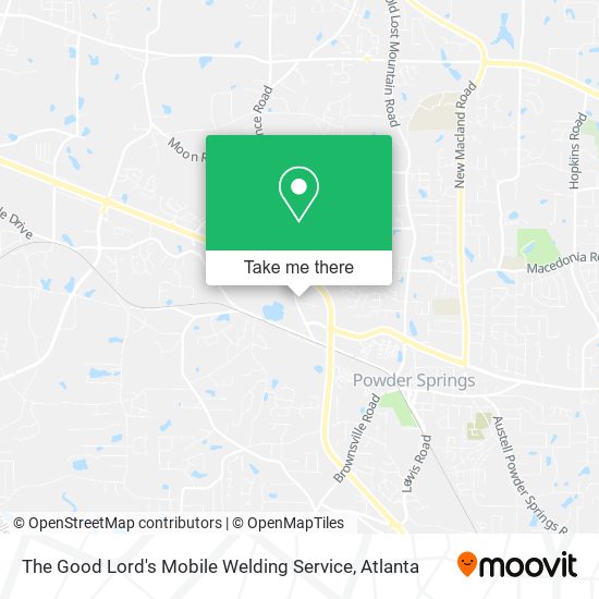 The Good Lord's Mobile Welding Service map