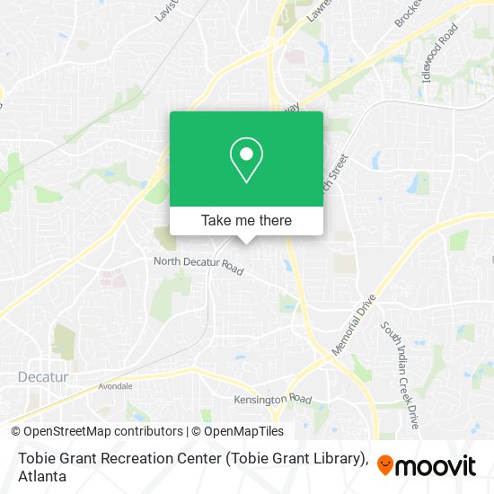 Mapa de Tobie Grant Recreation Center (Tobie Grant Library)