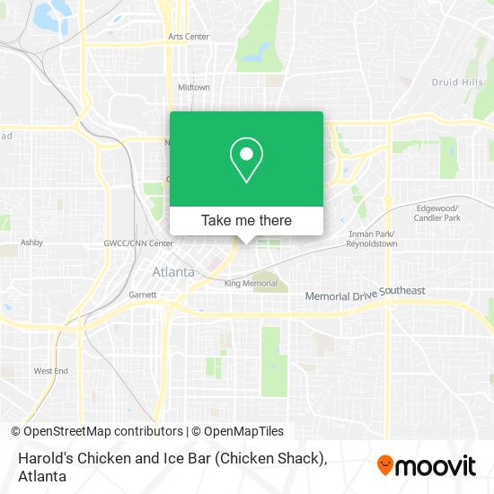 Harold's Chicken and Ice Bar (Chicken Shack) map