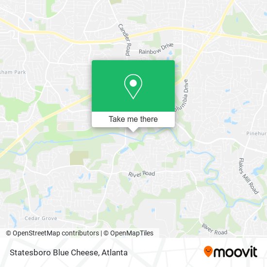 Statesboro Blue Cheese map