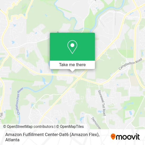 Amazon Fulfillment Center-Dat6 (Amazon Flex) map