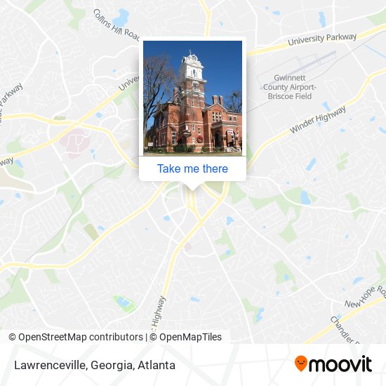 Mapa de Lawrenceville, Georgia