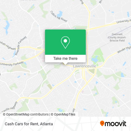 Cash Cars for Rent map