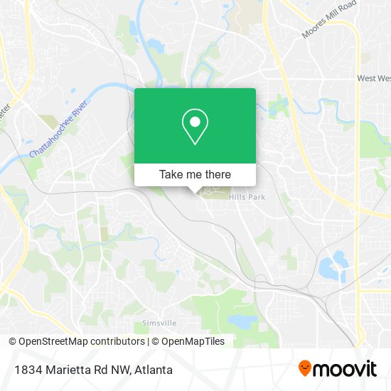 Mapa de 1834 Marietta Rd NW