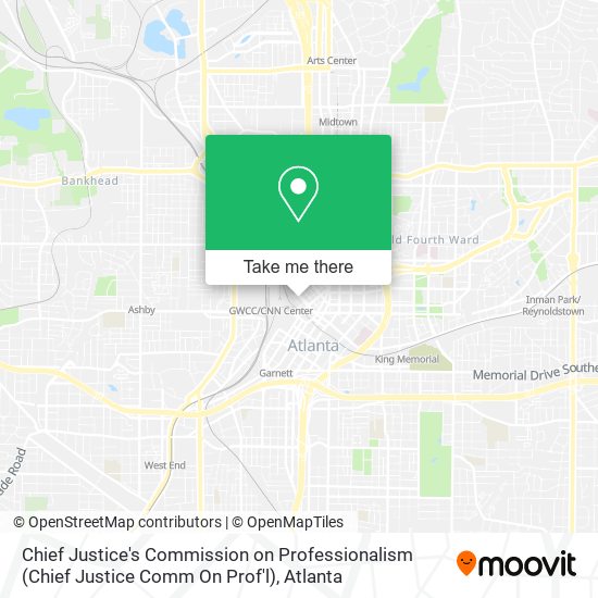 Chief Justice's Commission on Professionalism (Chief Justice Comm On Prof'l) map
