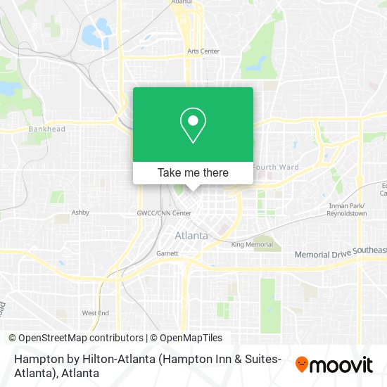 Mapa de Hampton by Hilton-Atlanta (Hampton Inn & Suites-Atlanta)