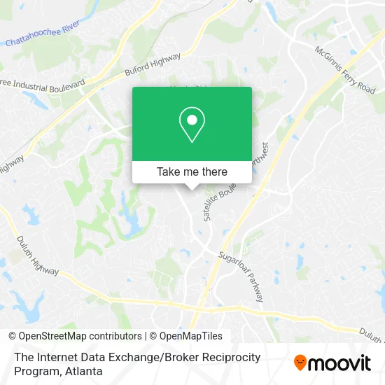Mapa de The Internet Data Exchange / Broker Reciprocity Program