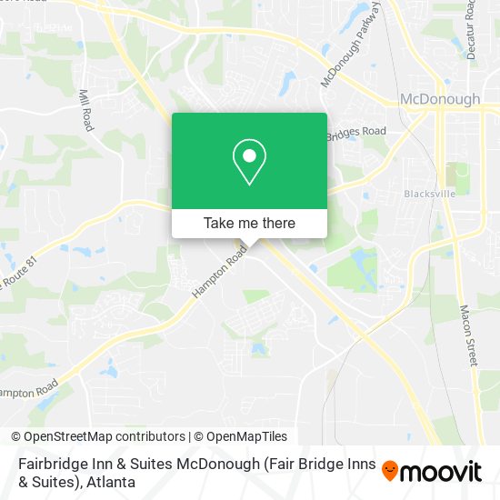 Mapa de Fairbridge Inn & Suites McDonough (Fair Bridge Inns & Suites)