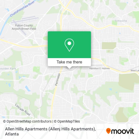 Mapa de Allen Hills Apartments (Allenj Hills Apartments)