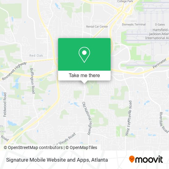 Signature Mobile Website and Apps map