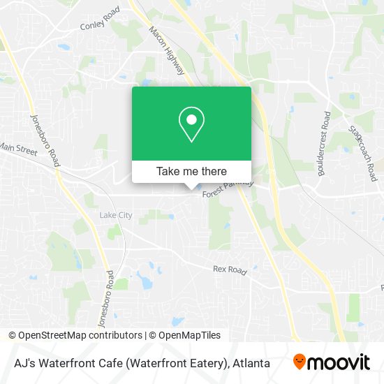 Mapa de AJ's Waterfront Cafe (Waterfront Eatery)