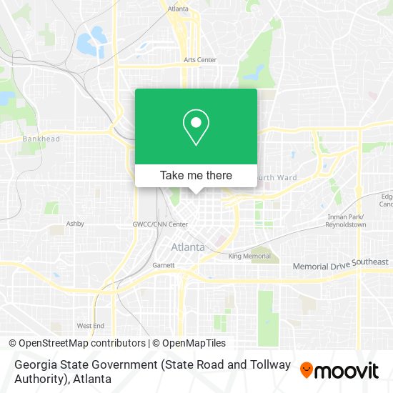 Georgia State Government (State Road and Tollway Authority) map