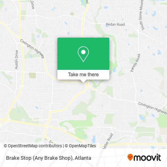 Mapa de Brake Stop (Any Brake Shop)