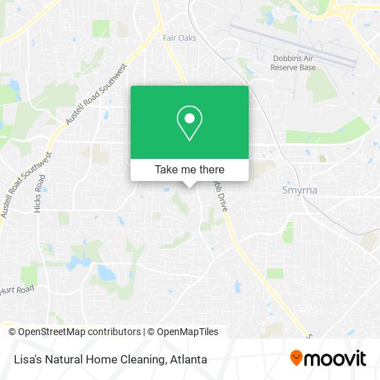 Lisa's Natural Home Cleaning map