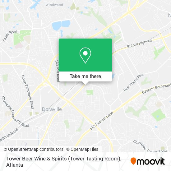 Mapa de Tower Beer Wine & Spirits (Tower Tasting Room)