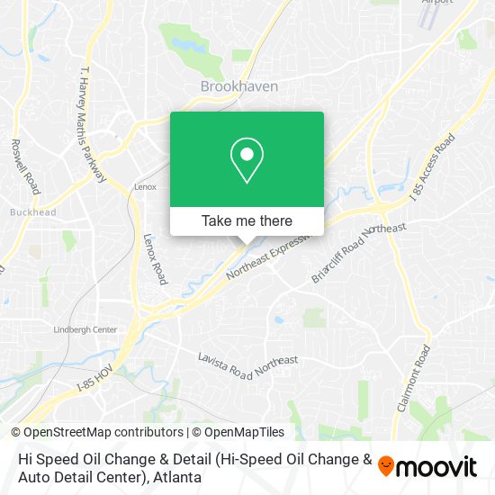 Mapa de Hi Speed Oil Change & Detail (Hi-Speed Oil Change & Auto Detail Center)