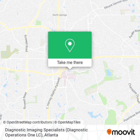 Diagnostic Imaging Specialists (Diagnostic Operations One LC) map