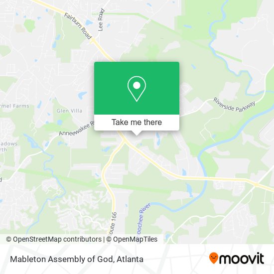 Mapa de Mableton Assembly of God