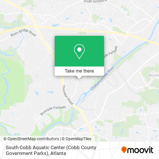 Mapa de South Cobb Aquatic Center (Cobb County Government Parks)