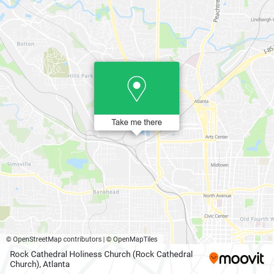 Mapa de Rock Cathedral Holiness Church