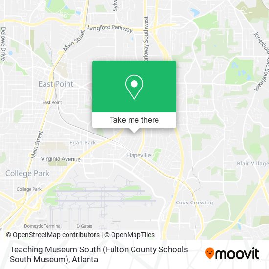 Mapa de Teaching Museum South (Fulton County Schools South Museum)