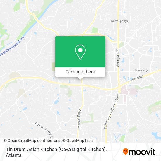 Mapa de Tin Drum Asian Kitchen (Cava Digital Kitchen)