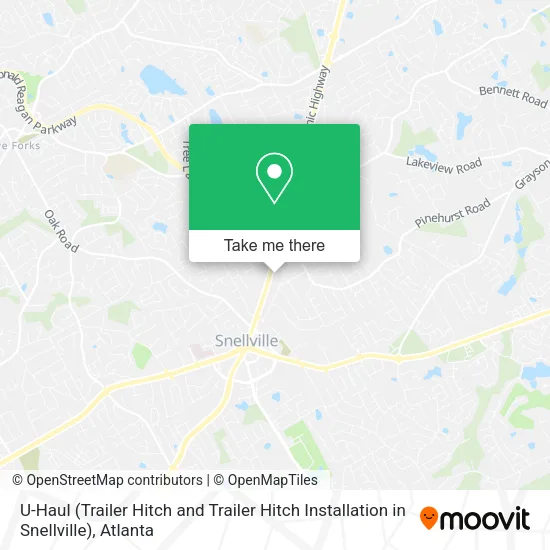 U-Haul (Trailer Hitch and Trailer Hitch Installation in Snellville) map