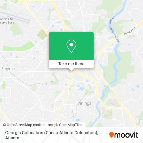 Mapa de Georgia Colocation (Cheap Atlanta Colocation)