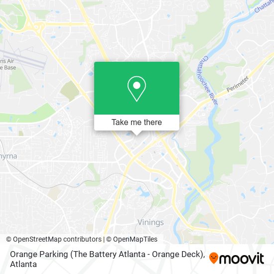 Mapa de Orange Parking (The Battery Atlanta - Orange Deck)