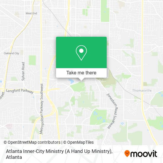 Mapa de Atlanta Inner-City Ministry (A Hand Up Ministry)