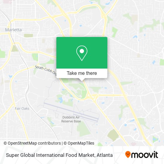 Mapa de Super Global International Food Market