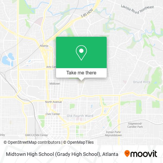 Midtown High School (Grady High School) map