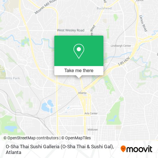 O-Sha Thai Sushi Galleria map