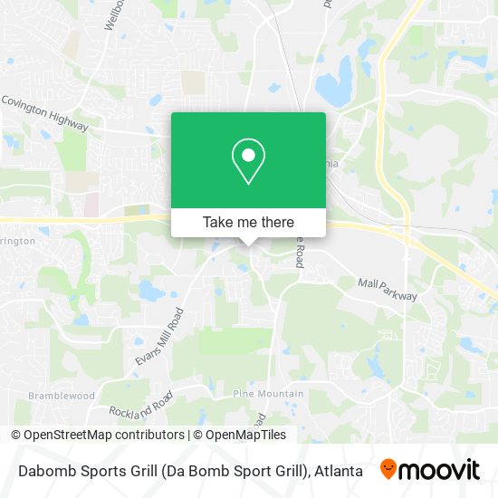 Dabomb Sports Grill (Da Bomb Sport Grill) map