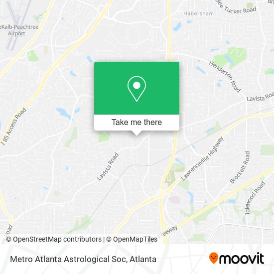 Mapa de Metro Atlanta Astrological Soc